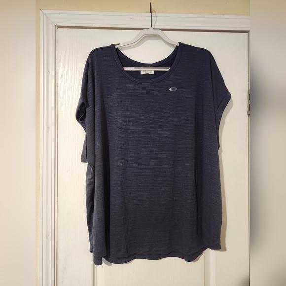 Tops - NWT‎ Maurices 3X Casual Navy Blue Women's Top 24/7